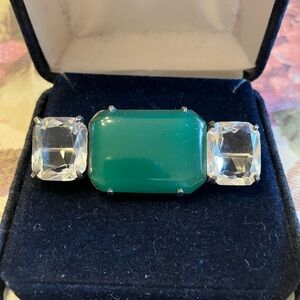 ART DECO STYLE Three-Stone Brooch - Women Jewelry